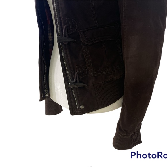 Abercrombie & Fitch Brown Winter Jacket Size Small - Picture 5 of 10